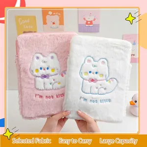 Custodia per gatti in peluche per iPad 10,9 pollici, morbida borsa protettiva in ecopelliccia