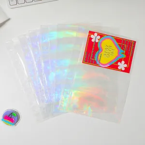 Fogli per album fotografico A5 olografici laser con punzonatura a 6 anelli standard