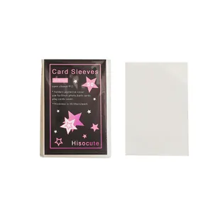 Detailed view of 58x89mm high-transparency protective card sleeves for 3-inch photos