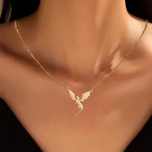 Niche Design Gold Plated Brass Pendant Necklace For Women Personalized Artificial Pearl Shell Dragon Marine Style Fashion Jewelry