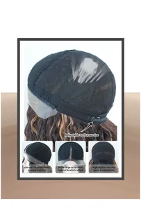 Breathable high-elastic rose net wig cap with adjustable straps and realistic scalp design