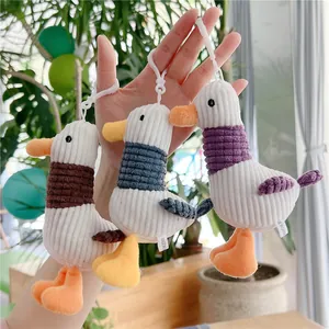 Lindo Gaviota Pato Peluche Colgante de Bolso Pana Animal Llavero Para Mochila Decoración Regalo