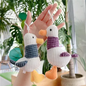 Lindos colgantes de gaviota de pana para mochila con clips de plástico para parejas