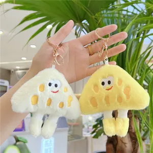 Schattige Cartoon Eten Pluche Sleutelhanger Kawaii Kaas Burger Frietjes Toast Hot Dog Zachte Gevulde Pop Tas Hanger Cadeau Voor Studenten