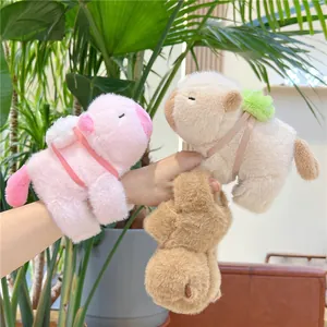 Cute Capybara Panda Plush Slap Bracelet Toy Soft Cartoon Animal Wristband For Kids Adults Fashion Accessories