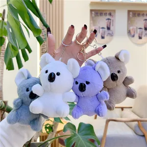 Cute Koala Plush Keychain Mini Stuffed Animal Bear Backpack Charm Soft Toy Accessory For Kids Women Gift Bag Decoration