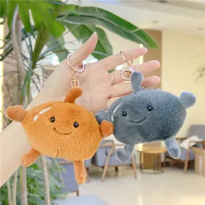 Cute Northeast Frozen Pear Plush Keychain For Women Girls Soft Stuffed Fruit Toy Bag Pendant Charm Stress Relief Gift