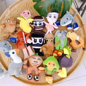 Creative Ugly Cute Plush Toy Keychain Pendant For Bag Funny Banana Monkey Shark Tree Man Stuffed Animal Doll Gift For Kids Friends