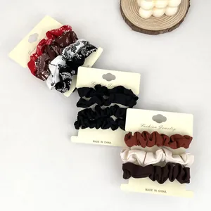 Elastici per Capelli in Tessuto a Coste con Motivo Paisley Supporto per Coda di Cavallo Accessori per Capelli Donna Ragazza