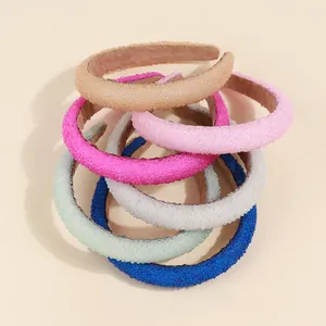 Cerchietti imbottiti con strass chic in vari colori per acconciature da donna