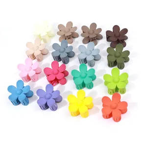 Set di 16 mollette per capelli a fiore opache in colori Morandi e vivaci per donna