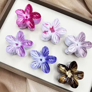 Eleganti Mollette per Capelli a Forma di Fiore di Plumeria in Resina per Donna Accessori per Capelli Floreali Stile Vacanza al Mare