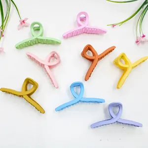 Set di 8 mollette per capelli opache in colori pastello per un'acconciatura elegante a coda