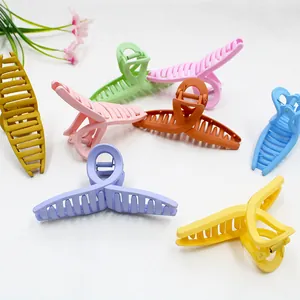 Set di 8 grandi mollette opache per capelli in colori vivaci per acconciature