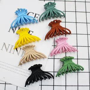 Large Matte Hair Claw Clip For Women Thick Hair Non Slip Candy Color Octopus Jaw Clip Hair Styling Accessories Hair Accessories