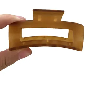 Elegante molletta per capelli rettangolare ambra per donne accessorio di stile