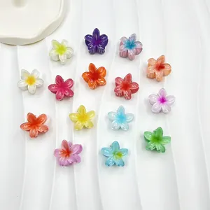 Pinze per capelli a forma di fiori di plumeria in 14 colori vivaci per stile da mare