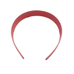 Cerchietto largo opaco rosa Morandi con denti antiscivolo per styling capelli donna