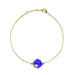 Elegante Messing Armband Kunstmatig Kristal Bloem Ingelegde Verguld Verstelbare Sieraden Voor Vrouwen Mode Accessoires