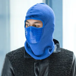 Pasamontañas de algodón grueso para hombre con filtro de respiración Air Flow