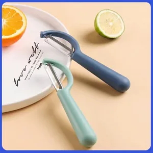 Modern Stainless Steel Kitchen Fruit Vegetable Peeler With Ergonomic Plastic Handle Multi Functional Potato Carrot Scraper Tool