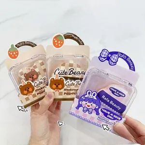 Marshmallow Makeup Schwamm Set mit Bär- und Tropfenformen in tragbaren Boxen