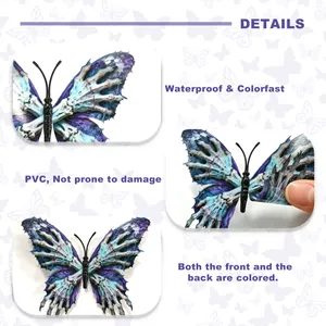 Detailed macro view showing the flexible PVC material and gothic skull butterfly design