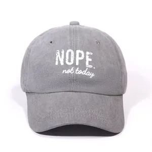 Vintage Washed Baseball Cap Distressed NOPE Letter Print Sun Hat For Men Women Adjustable Casual Outdoor Fashion Headwear