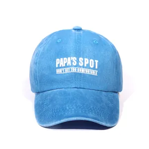 Vintage Washed Polyester Baseball Cap Letter Print Adjustable Sun Hat Soft Top Distressed Dad Hat For Men Women Casual Outdoor