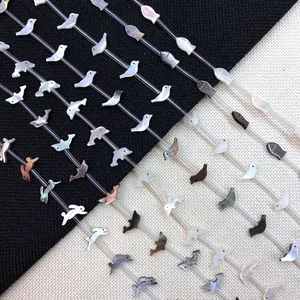 Natürliche Perlmutt Muschel Künstliche Perlen Tierform Hase Fisch Delfin Vogel Lose Künstliche Perlen Für DIY Halskette Armband Schmuckherstellung Zubehör
