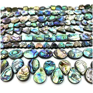 Natuurlijke abalone schelp kralen in diverse vormen voor het maken van DIY sieraden