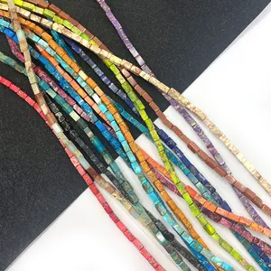 Natuurlijke Keizerlijke Jaspis Steen Balk Kralen Rechthoekige Gepolijste Losse Kralen DIY Sieraden Accessoires Voor Armband