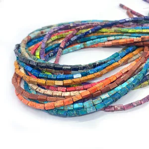 Kleurrijke 3x6mm rechthoekige keizersteen kralen in diverse kleuren voor DIY sieraden