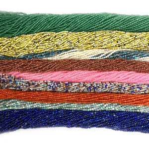 Facettierte Edelsteinperlen 2-4mm in verschiedenen Farben für DIY-Schmuckherstellung