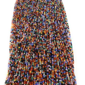 Gefacetteerde natuursteen kralen 2mm gekleurde strengen voor DIY sieraden maken