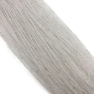 Faceted natural clear crystal round beads for DIY jewelry making and beading projects