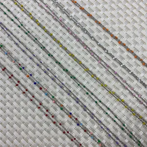 Catene in acciaio inossidabile con perle smaltate colorate per gioielli fai-da-te