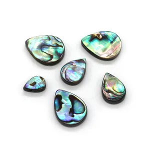 Perles de nacre d'ormeau naturelles en forme de goutte pour la création de bijoux DIY