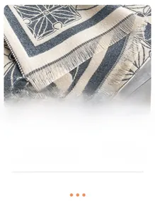 Detailed close-up of bohemian tassel edge with high-density woven geometric pattern