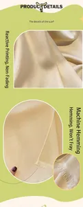 Detailed macro of champagne gold scarf showing reactive dyeing and machine hemmed edges