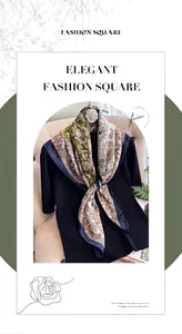 Detail eines Seiden-Quadrat-Halstuchs mit Paisley-Muster in Smaragd und Marine