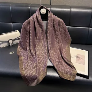 Women Luxury Satin Square Scarf With Metallic Gold Geometric V Pattern Printing Vintage Elegant Polyester Shawl Scarf For Party