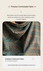 Detail van paisley imitatie kasjmier stof met een ademende en zachte textuur