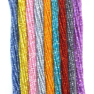 Perline Sciolte in Conchiglia Naturale a Sfera Tonda Perline con Foro Dritto per Fai da Te Collana Bracciale Gioielli Multicolore
