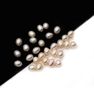 Natural Freshwater Pearl Loose Beads White Rice Shape Drilled Polished 3-11mm DIY Jewelry Accessories For Earrings Necklace Bracelet Handmade Material