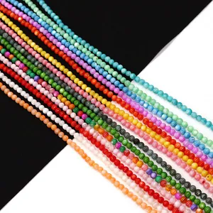 Natuurlijke Zoetwater Schelp Ronde Kralen Gepolijst Losse Kralen Voor DIY Sieraden Maken Kettingen Armbanden Hobby