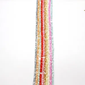 Natural sea shell flat beads in multiple colors for DIY jewelry making accessories