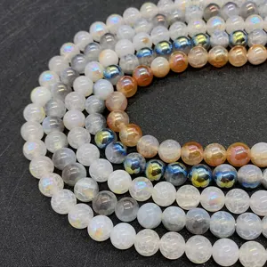Gedetailleerde weergave van kleurrijke drakenader agaatkralen voor DIY sieraden