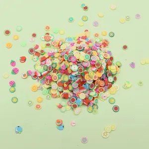Colorful mixed fimo fruit slices for DIY nail art and handmade jewelry accessories