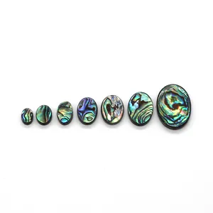 Perles ovales en nacre d'abalone naturelle de différentes tailles pour bijoux DIY